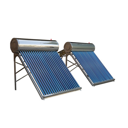 Střešní solární ohřívač vody z nerezové oceli se plochým solárním kolektorem a vysokohustotním polyuretanovým zásobníkem