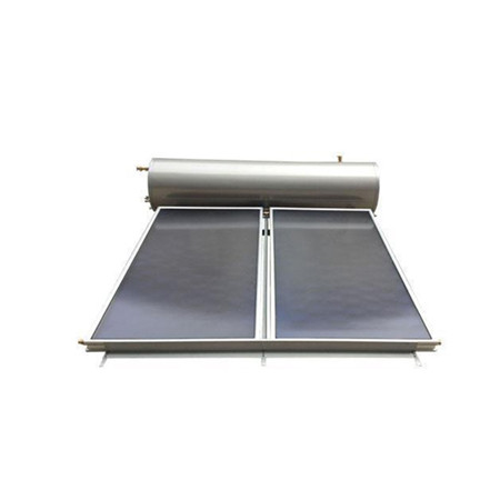 Splitový tlakový solární ohřívač vody sestává z plochého solárního kolektoru, vertikálního zásobníku teplé vody, čerpací stanice a expanzní nádoby