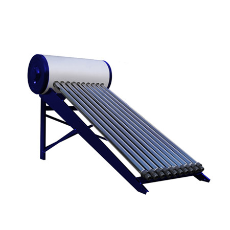 Splitový tlakový solární ohřívač vody sestává z plochého solárního kolektoru, vertikálního zásobníku teplé vody, čerpací stanice a expanzní nádoby